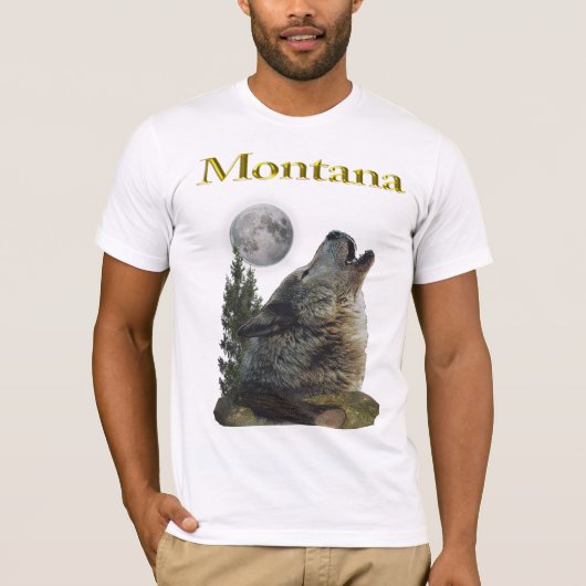 狼と月 Tシャツ (正面)