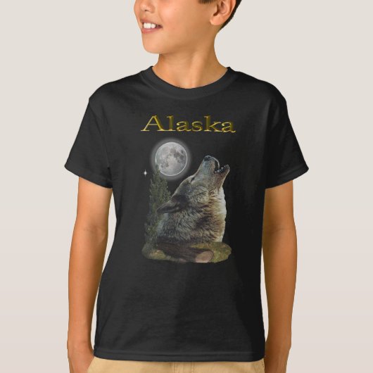 狼と月 Tシャツ (正面)