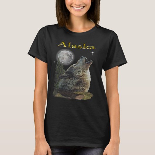 狼と月 Tシャツ (正面)
