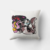 狼と花の喜び クッション (裏面)