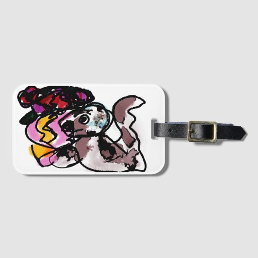 狼と花の喜び ラゲッジタグ (正面横)