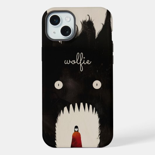 狼と赤ずきんちゃん iPhoneケース (裏面)