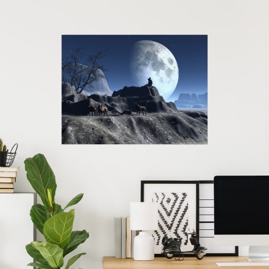 狼にする ポスター (ホームオフィス)