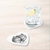 狼のカップル ペーパーコースター (インサイチュ)