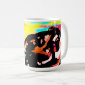 狼のサンセットワイルド コーヒーマグカップ (正面右)