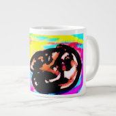 狼のサンセットワイルド ジャンボコーヒーマグカップ (正面右)