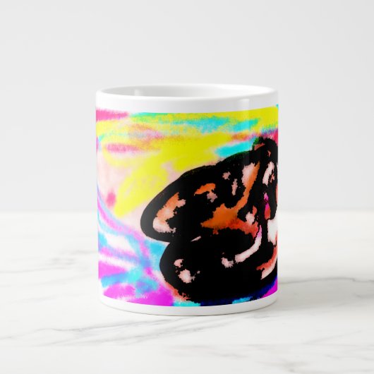 狼のサンセットワイルド ジャンボコーヒーマグカップ (正面)
