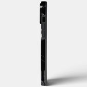 狼のモチーフのスマホケース 凶暴な黒と白のデザイン Case-Mate iPhoneケース (裏面 / 左)