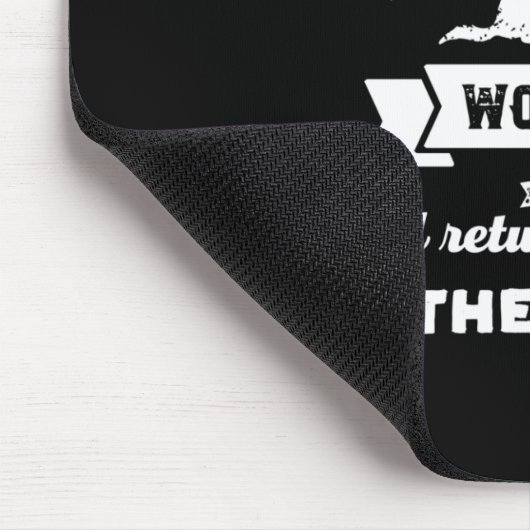 狼のリーダーの引用文に感動的私を投げ込む マウスパッド (コーナー)