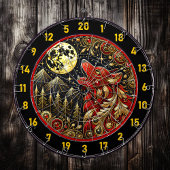 狼の叫び声は自由と力を表している ダーツボード