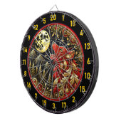 狼の叫び声は自由と力を表している ダーツボード (正面右)