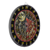 狼の叫び声は自由と力を表している ダーツボード (正面左)