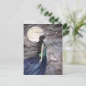 狼の夜 ファンタジーアート ポストカード (スタンド正面)