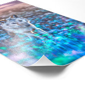 狼の子犬ロングあなたの無実の治世 フォトプリント (角)