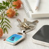 狼の恋人のためのハウリングウルフ  キーホルダー (側面)