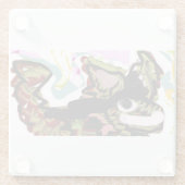 狼の愛 ガラスコースター (裏面)