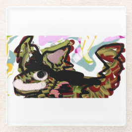 狼の愛 ガラスコースター