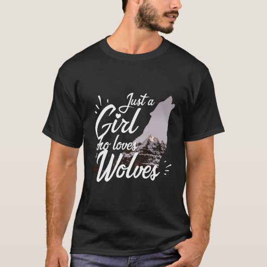 狼の狼を愛しているだけの人 Tシャツ (正面)
