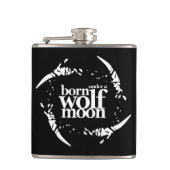 狼の生まれ月の爪の下で詩的な フラスク (正面)