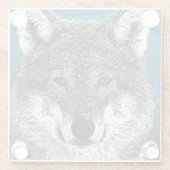 狼の目 ガラスコースター (裏面)