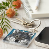 狼の目 キーホルダー (正面右)