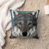 狼の目 クッション (ブランケット)