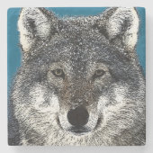 狼の目 ストーンコースター (正面)