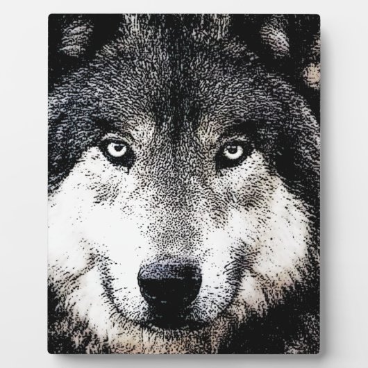 狼の目 フォトプラーク (正面)