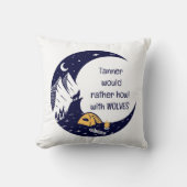 狼の私名で叫ぶ クッション (正面)