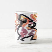 狼の秋の夕焼け コーヒーマグカップ (中央)