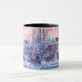 狼の絵画一族 マグカップ (中央)