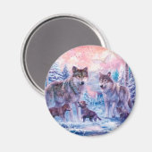 狼の絵画一族 マグネット (正面/裏面)