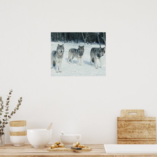 狼の群れ ポスター (キッチン)