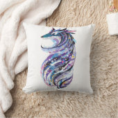 狼の落書きデザイン クッション (ブランケット)