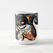 狼の足を空中に上げる コーヒーマグカップ (中央)