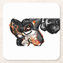 狼の足を空中に上げる