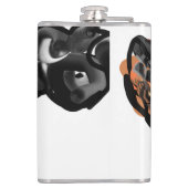 狼の足を空中に上げる フラスク (裏面)