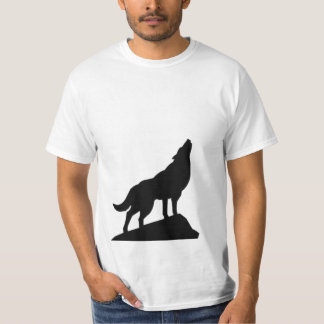  狼の遠吠えのTシャツ Tシャツ