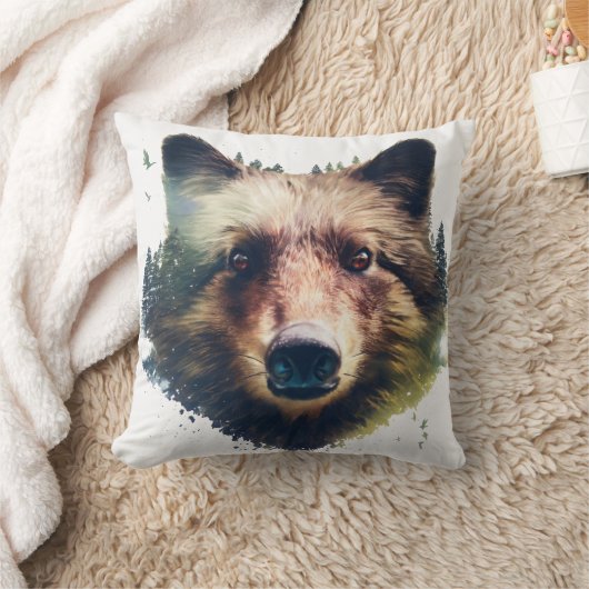 狼の霊 クッション (ブランケット)