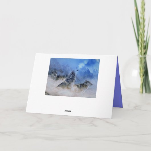 狼の霊 サンキューカード (裏面)