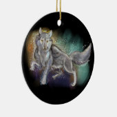 狼の霊 セラミックオーナメント (右)