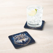 🐺 �狼の頭部インテンスワイルドモダンデコール 🖤 コースター (右側)