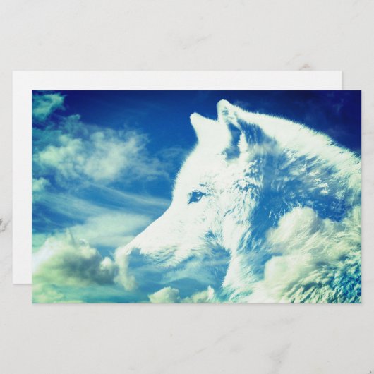 狼の頭 便箋 (正面/裏面)