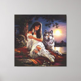 狼の顔 キャンバスプリント