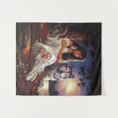 狼の顔 タペストリー (正面(横))