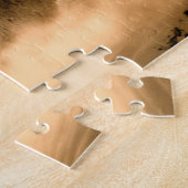 狼の鳴き声が冷たい霧の星空の星の秋夜 ジグソーパズル (側面)