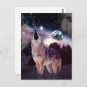 狼は宇宙を遠吠えする ポストカード (正面/裏面)