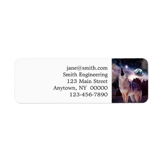 狼は宇宙を遠吠えする ラベル (正面)