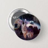 狼は宇宙を遠吠えする 缶バッジ (正面&裏面)