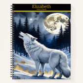 狼は森の月で吠える ノートブック (正面)
